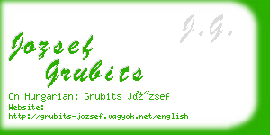 jozsef grubits business card